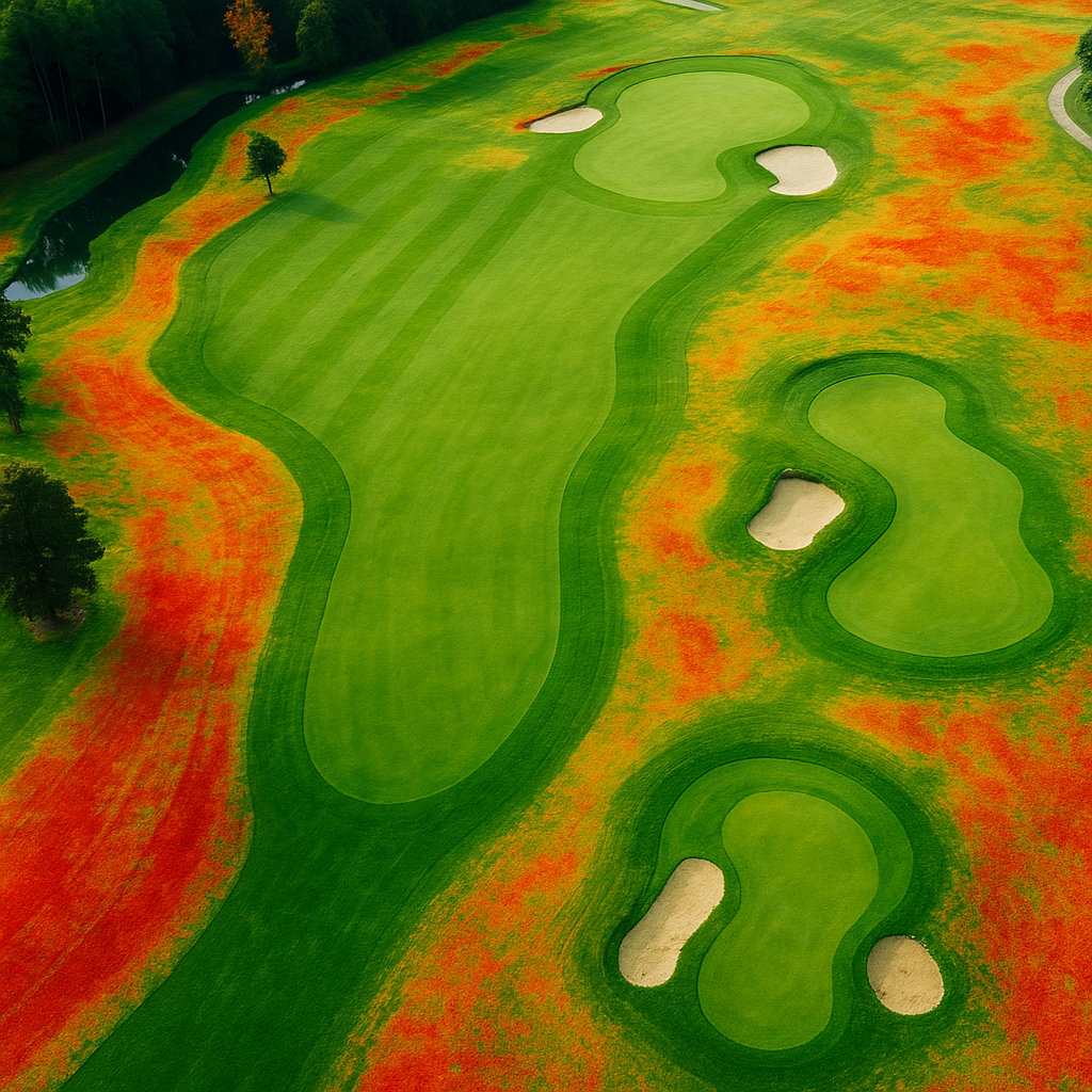 Golf Course Drone View